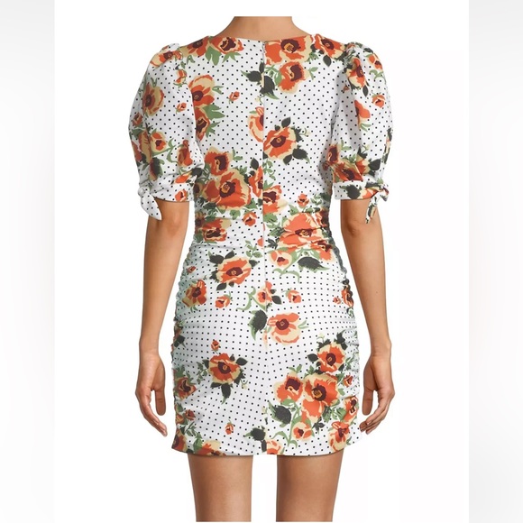 LAVISH ALICE FLORAL RUCHED MINI DRESS - Picture 5 of 7